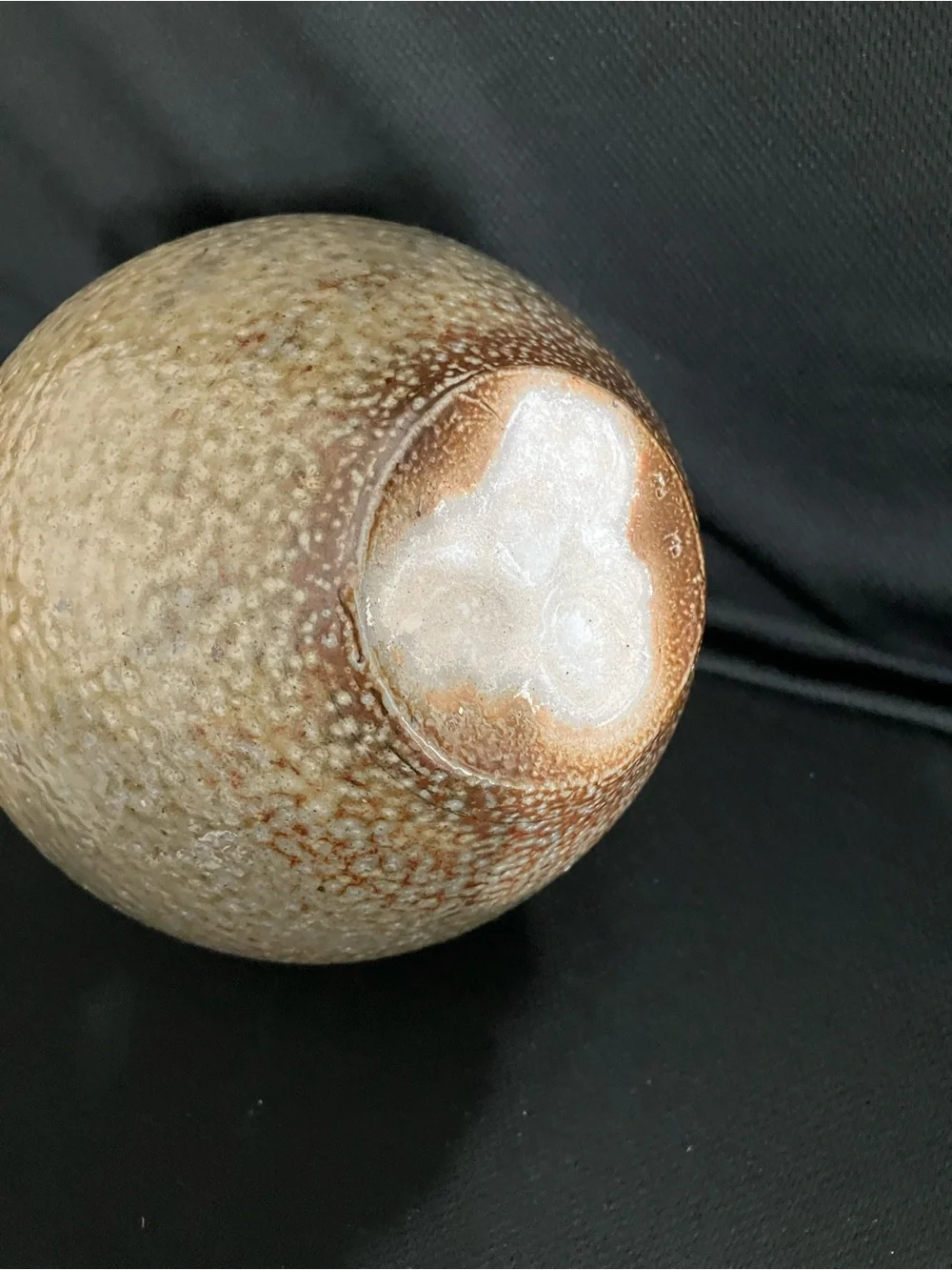 Handcrafted Ceramic Pitcher Vase by Phil Morgan, NC in Speckled Cream